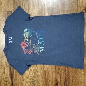 Womens Free State Maui graphic print tshirt size M